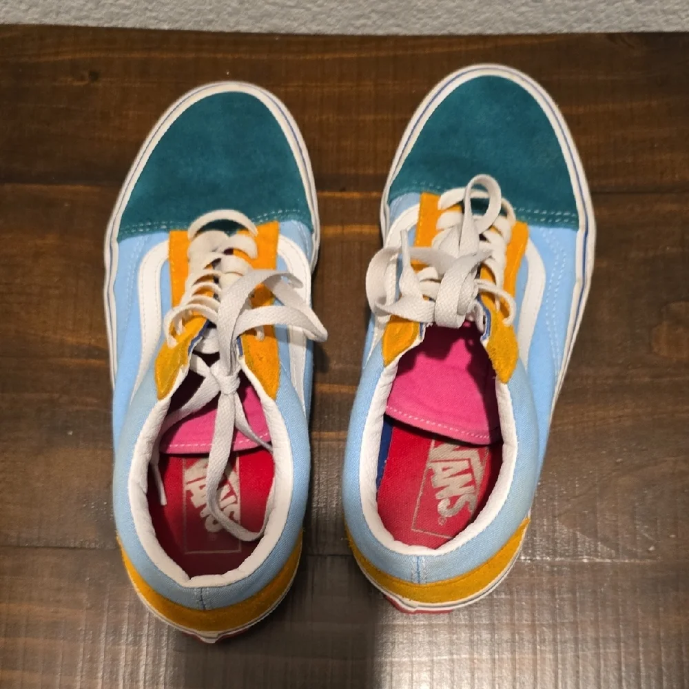 Vans Old Skool Colorblock Sneakers Retro 90s Kidcore Pastel Aesthetic Unisex - Picture 5 of 6